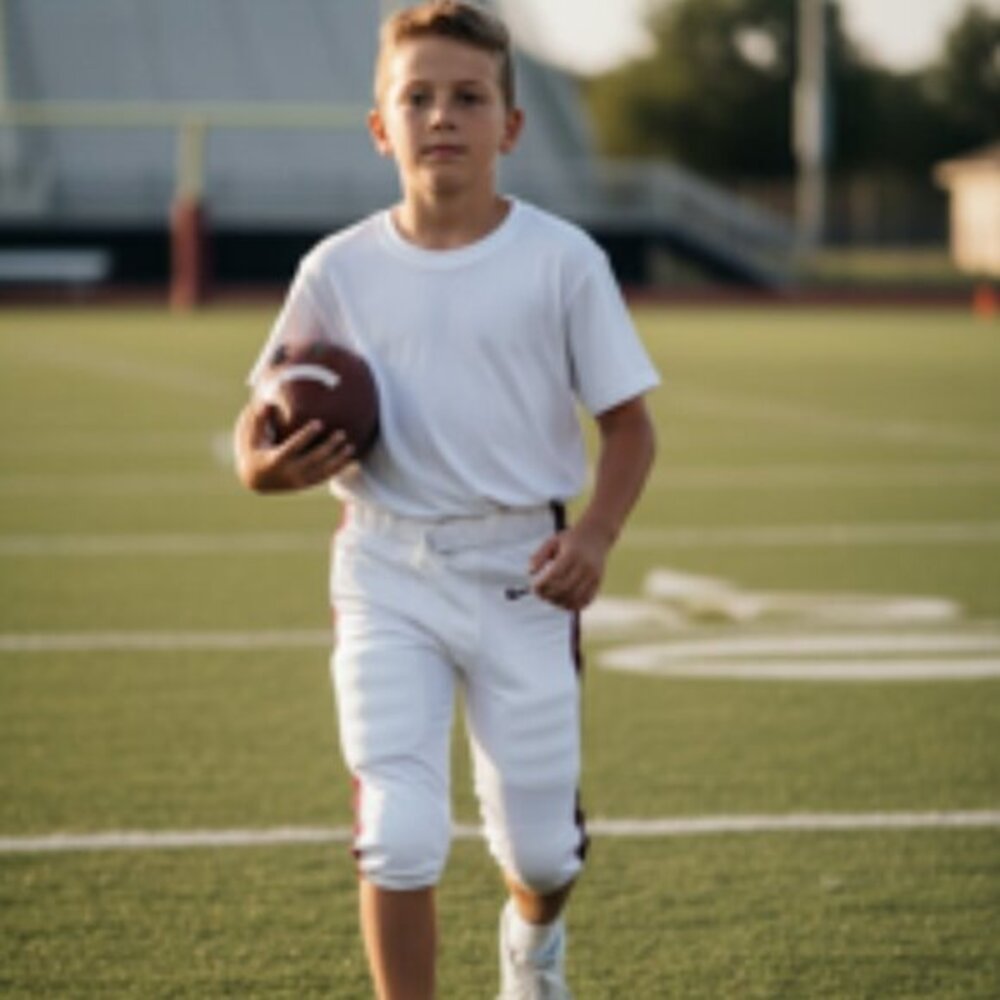 Nike Kids White Sweatpants/Joggers with Black Stripe